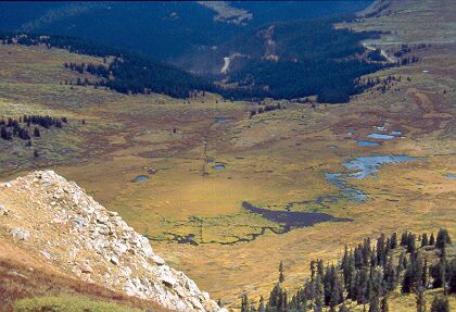 Góry Skaliste  Rocky Mountains, Scott Gommer Creek, Mount Bierstadt